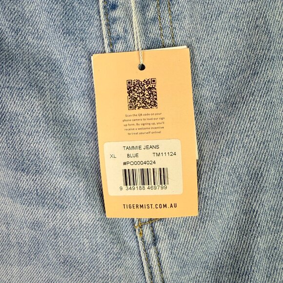 NWT Tiger Mist Tammie Jeans Flare Leg Hi-Rise Light Wash Size XL NEW - Picture 6 of 10
